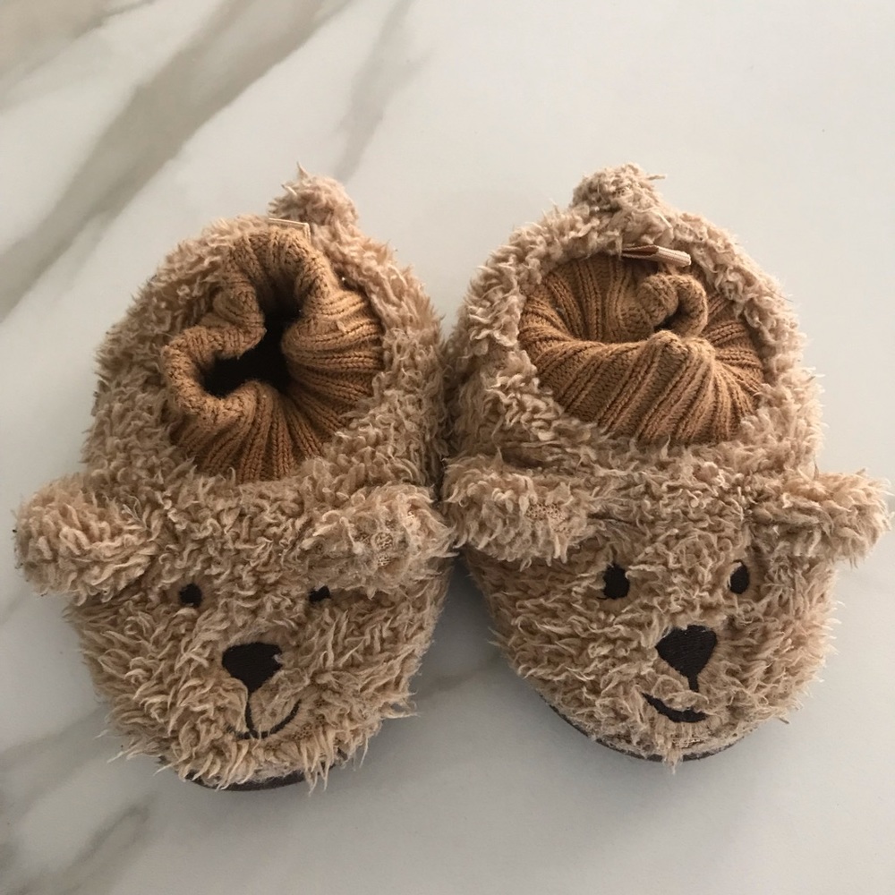 Baby Gap Teddy Bear Slippers Small (5-6)